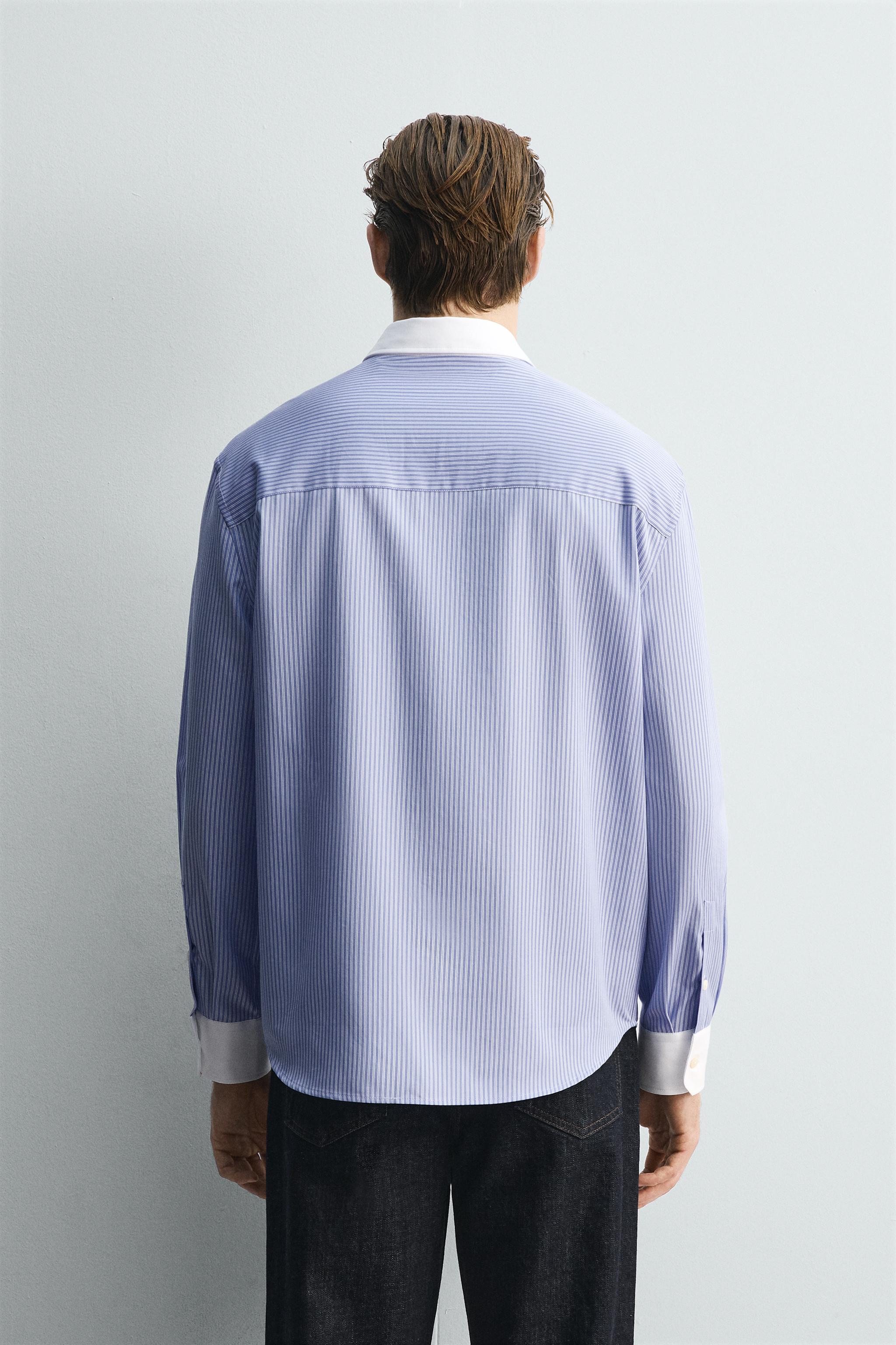 CHEMISE À RAYURES CONTRASTE ÉDITION LIMITÉE